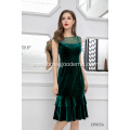 2021 Sexy Women Lady Wholesale Sleeveless Tulle Pleat Party Evening Dresses